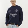 Navy Regular Fit Tipped T-Shirt