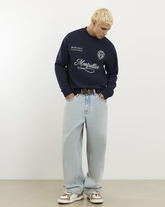 Navy Regular Fit Tipped T-Shirt