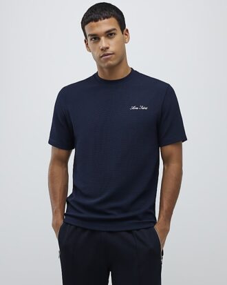 Navy Short sleeve Slim Fit Ame Saint T-Shirt