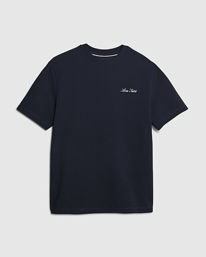 Navy Short sleeve Slim Fit Ame Saint T-Shirt