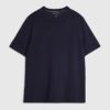 Navy Slim Fit Knitted T-Shirt