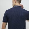 Navy Slim Fit Zip Quarter Zip Polo Shirt