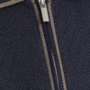 Navy Slim Fit Zip Quarter Zip Polo Shirt