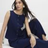 Navy Tailored Waistcoat