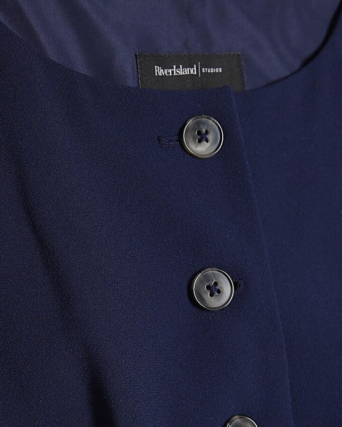 Navy Tailored Waistcoat