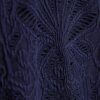 Navy Textured Shell Trim Swimsuit