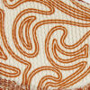 Orange Cornelli Print Bandeau Bikini Top