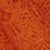 Orange Crochet Embellished Mini Beach Tunic