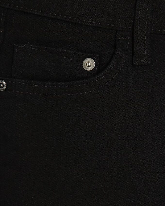 Petite Black Mid Rise Flared Jeans