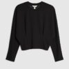 Petite Black Premium Batwing Sweatshirt