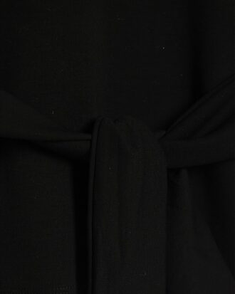 Petite Black Premium Tie Front Top