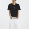 Petite Black Short Sleeve Logo T-shirt