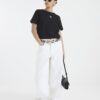 Petite Black Short Sleeve Logo T-shirt