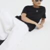 Petite Black Short Sleeve Logo T-shirt