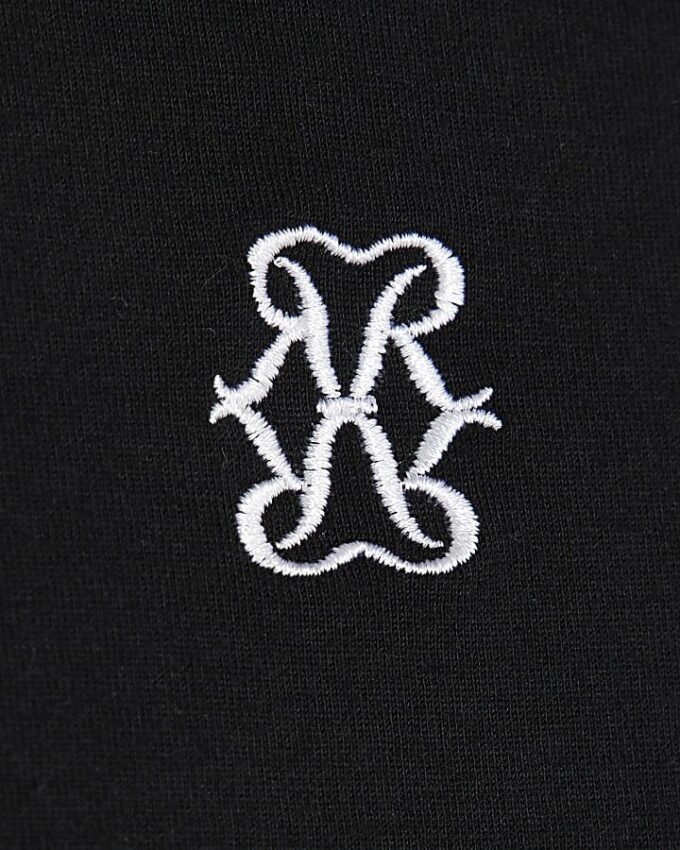 Petite Black Short Sleeve Logo T-shirt