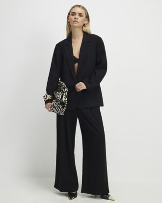 Petite Black Single Breasted Blazer