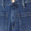 Petite Blue High Waisted Relaxed Flare Jeans
