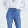 Petite Blue Pull-On Sculpt Skinny Jeans