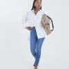Petite Blue Pull-On Sculpt Skinny Jeans
