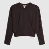 Petite Brown Premium Batwing Sweatshirt