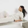 Petite Cream Premium Boxy T-shirt