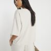 Petite Cream Premium Boxy T-shirt