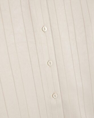 Petite Cream Stripe Blouse