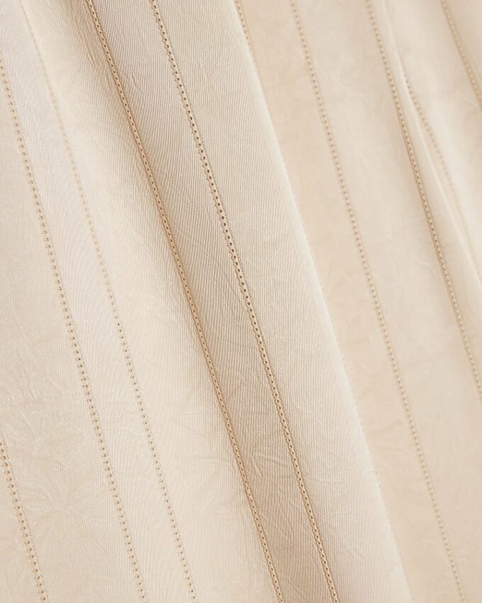 Petite Cream Striped Wide Leg Trousers