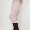Petite Pink Cosy Midi Skirt
