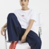 Petite White Embroidered Cherry T-Shirt