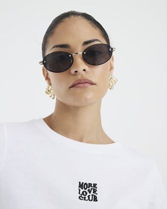 Petite White More Love Club T-Shirt