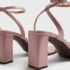 Pink Barely There Heeled Sandals