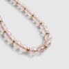 Pink Beaded Phone Chain