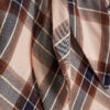 Pink Check Print Long Sleeve Blouse