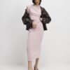 Pink Cosy Midi Skirt