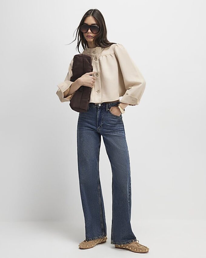 Pink Faux Suede Long Sleeve Jacket