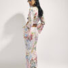 Pink Graphic Print Maxi Beach Skirt