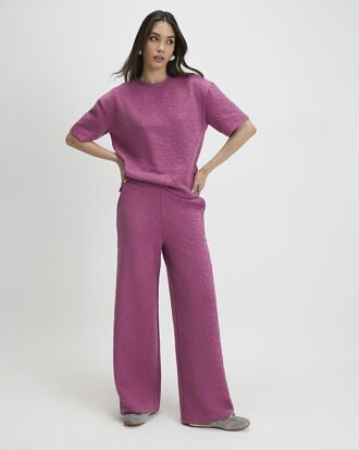 Pink Jacquard T-Shirt