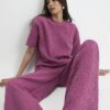 Pink Jacquard T-Shirt