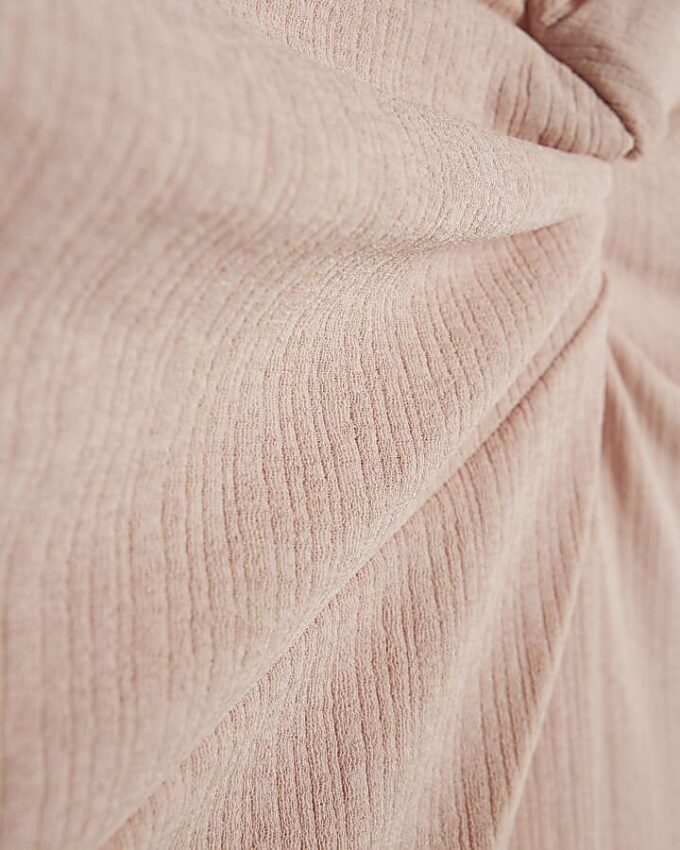 Pink Long Sleeve Twist Front Top