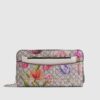 Pink Monogram Floral Pocket Front Purse