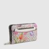Pink Monogram Floral Pocket Front Purse