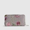 Pink Monogram Floral Pocket Front Purse