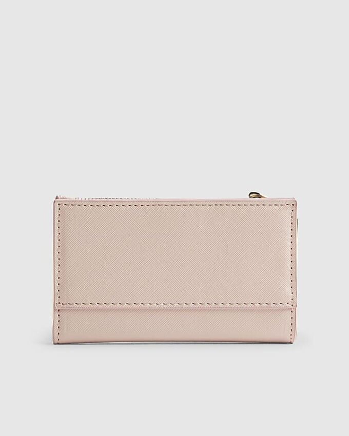 Pink Monogram Metal Corner Purse