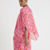 Pink Palm Tree Printed Blouse
