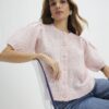 Pink Puff Sleeve Cardigan