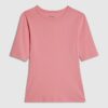 Pink Short Sleeve Fitted Top
