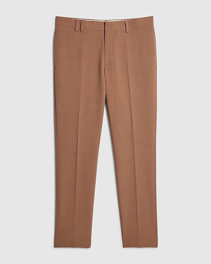 Pink Skinny Fit Suit Trousers