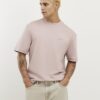 Pink Slim Fit MCM Embroidered T-Shirt