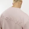 Pink Slim Fit MCM Embroidered T-Shirt